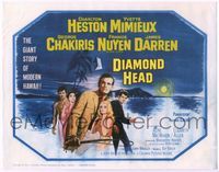 6f106 DIAMOND HEAD TC '62 Charlton Heston, Yvette Mimieux, Howard Terpning art of Hawaii!