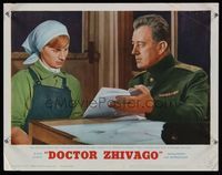 6f411 DOCTOR ZHIVAGO LC #6 '65 close up of Alec Guinness with Rita Tushingham, David Lean
