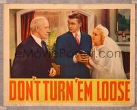 6f414 DON'T TURN 'EM LOOSE LC '36 beautiful bride Betty Grable with Lewis Stone & Bruce Cabot!