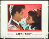 6f051 EAST OF EDEN LC#8 '55 romantic super close up of James Dean & Julie Harris, Steinbeck!