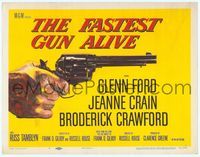 6f116 FASTEST GUN ALIVE TC '56 really cool super close up art of hand pointing gun!