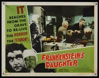 6f438 FRANKENSTEIN'S DAUGHTER LC '58 wacky monster watching preparations for operation on girl!