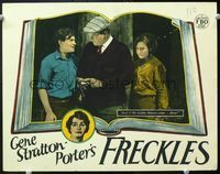 6f439 FRECKLES LC '28 Hobart Bosworth gives Johnny Fox a gun, from novel by Gene Stratton-Porter!