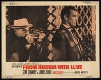 6f442 FROM RUSSIA WITH LOVE LC #6 '64 man with rifle sights over Sean Connery's shoulder!
