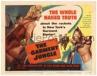 6f122 GARMENT JUNGLE TC '61 Lee J. Cobb, the whole naked truth about New York's garment center!