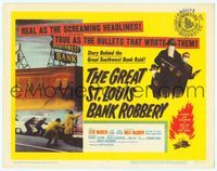 6f125 GREAT ST. LOUIS BANK ROBBERY TC '59 Molly McCarthy & Steve McQueen in his second movie!