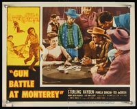 6f460 GUN BATTLE AT MONTEREY LC #3 '57 Sterling Hayden loses huge poker pot to sexy Pamela Duncan!
