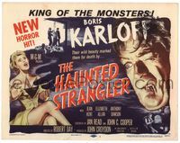 6f133 HAUNTED STRANGLER TC '58 creepy Boris Karloff marked their death by their wild beauty!