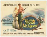 6f134 HEAVEN KNOWS MR. ALLISON TC '57 barechested Robert Mitchum w/rifle & nun Deborah Kerr!