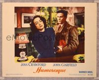 6f475 HUMORESQUE LC #2 '46 close up of John Garfield & anguished pretty Joan Crawford!