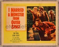 6f478 I MARRIED A MONSTER FROM OUTER SPACE LC #1 '58 great image of Gloria Talbott & 3 monsters!