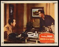 6f505 KNOCK ON ANY DOOR LC #2 R59 young punk John Derek pleads with lawyer Humphrey Bogart!