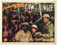 6f171 LAW OF THE JUNGLE TC '42 Arline Judge, John King & scared Mantan Moreland w/African natives!