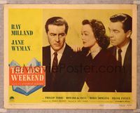 6f523 LOST WEEKEND LC #6 '45 Phillip Terry & Jane Wyman console alcoholic Ray Milland, Billy Wilder