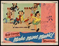6f537 MAKE MINE MUSIC LC '46 Walt Disney full-length feature cartoon, teenagers at dance!
