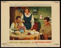 6f557 McCONNELL STORY LC #7 '55 June Allyson consoles Alan Ladd as James Whitmore watches!