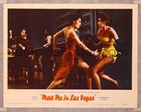 6f562 MEET ME IN LAS VEGAS LC #8 '56 sexy showgirls Cyd Charisse & Liliane Montevecchi dancing!