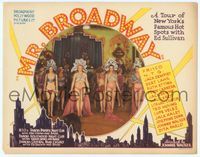 6f202 MR BROADWAY TC '33 great image of barely dressed showgirls, toured by Ed Sullivan!