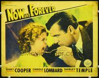6f590 NOW & FOREVER LC '34 close up of Gary Cooper trying to give Shirley Temple medicine w/spoon!