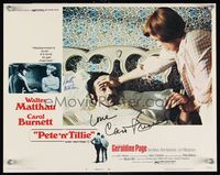 6f030 PETE 'N' TILLIE signed LC #7 '73 by Walter Matthau & Carol Burnett, and she's taking his temp!