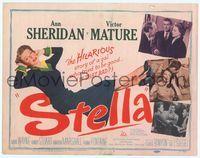 6f248 STELLA TC '50 full-length art of sexy Ann Sheridan trying to be good to Victor Mature!