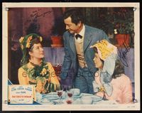 6f038 THAT FORSYTE WOMAN signed LC #4 '49 by Robert Young & Janet Leigh, who are with Greer Garson!