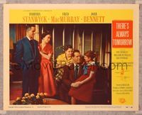 6f731 THERE'S ALWAYS TOMORROW LC #8 '56 Fred MacMurray & Joan Bennett with children!