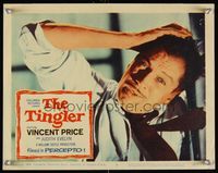 6f745 TINGLER LC #5 '59 super close up of Vincent Price with a gigantic headache!