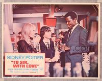 6f748 TO SIR, WITH LOVE LC #8 '67 Sidney Poitier & Suzy Kendall at party at climax of movie!