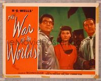 6f781 WAR OF THE WORLDS LC #7 '53 H.G. Wells classic, George Pal, c/u of Gene Barry & Ann Robinson!