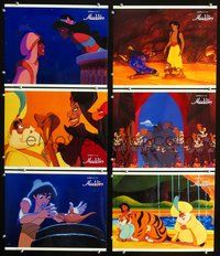 6g192 ALADDIN 6 LCs '92 scenes from classic Walt Disney Arabian fantasy cartoon!
