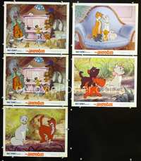6g514 ARISTOCATS 5 LCs R70 images from Walt Disney feline jazz musical cartoon!