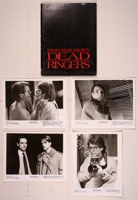 6h117 DEAD RINGERS presskit '88 Jeremy Irons & Genevieve Bujold, directed by David Cronenberg!