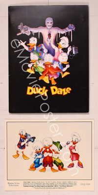 6h144 QUACK PACK TV presskit '96 Donald Duck, Huey, Dewey & Louie chased by mummy!