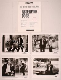 6h145 RESERVOIR DOGS presskit '92 Quentin Tarantino, Harvey Keitel, Steve Buscemi, Chris Penn