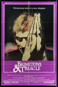 6j108 BRIMSTONE & TREACLE 1sh '82 Richard Loncraine directed thriller, art of Sting!