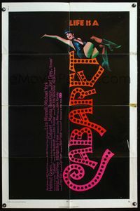 6j128 CABARET 1sh '72 singing & dancing Liza Minnelli in Nazi Germany, directed by Bob Fosse!