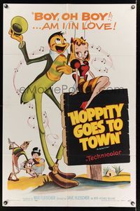 6j562 MR. BUG GOES TO TOWN 1sh R59 Dave Fleischer cartoon, Hoppity Goes to Town!
