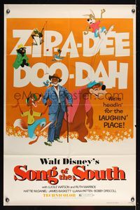 6j787 SONG OF THE SOUTH 1sh R80 Walt Disney, Uncle Remus, Br'er Rabbit & Br'er Bear!