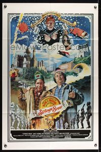 6j833 STRANGE BREW int'l 1sh '83 art of hosers Rick Moranis & Dave Thomas with beer by John Solie!