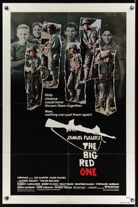 6k070 BIG RED ONE 1sh '80 directed by Samuel Fuller, montage of Lee Marvin & stars!