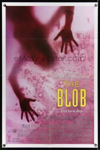 6k089 BLOB 1sh '88 really wild horror image, Chuck Russell sci-fi remake!