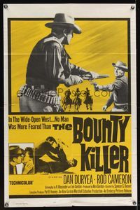 6k110 BOUNTY KILLER 1sh '65 Dan Duryea, Buster Crabbe, no man was more feared than Bounty Hunter