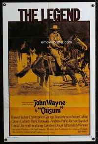 6k155 CHISUM 1sh '70 Andrew V. McLaglen, Forrest Tucker, The Legend big John Wayne!