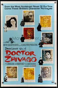 6k234 DOCTOR ZHIVAGO style C 1sh '65 Omar Sharif, Julie Christie, David Lean English epic!
