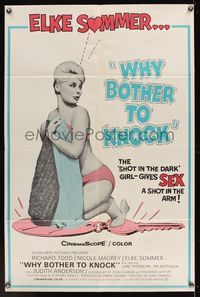 6k238 DON'T BOTHER TO KNOCK 1sh '65 super sexy Elke Sommer, Why Bother to Knock!