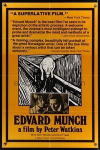 6k255 EDVARD MUNCH reviews 1sh '74 The Scream, Geir Westby, Gro Fraas!