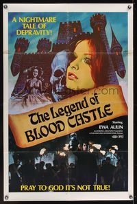 6k283 FEMALE BUTCHER int'l 1sh '73 Jorge Grau's Ceremonia sangrienta, The Legend of Blood Castle!
