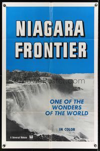 6k639 NIAGARA FRONTIER 1sh R60s Documentary, great image of one of the wonders of the world!
