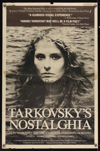 6k649 NOSTALGHIA int'l 1sh '83 Andrei Tarkovsky's Nostalghia, image of woman in ocean!